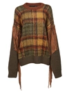 DSQUARED2 LOOSE CHECKED SWEATER,10670648