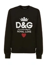 DOLCE & GABBANA ROYAL LOVE SWEATSHIRT,10671256