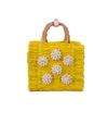 HEIMAT ATLANTICA Yellow Celeste Mini Pink Basket Bag,2557032934413256197