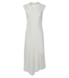 TIBI White Silk Open Back Bias Dress,S118SL1085WHITE/APRICOT
