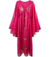 VITA KIN Pink Pineapple Midi Dress,2268144813675423348