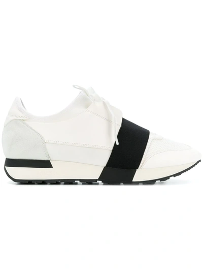 Balenciaga Race Low-top Trainers In White-combo