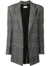 SAINT LAURENT PLAID FITTED BLAZER