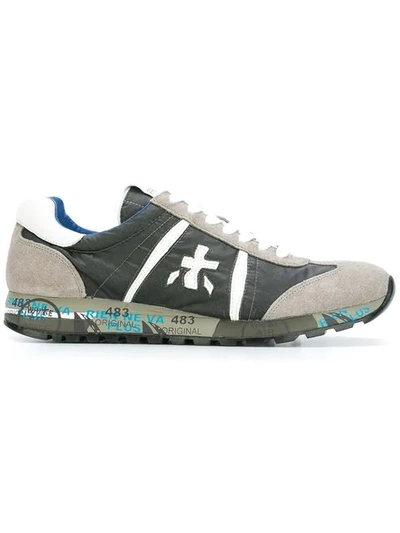 Premiata Leather And Nylon Lucy Trainers In 1794 Grey