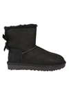 Ugg Black Mini Bailey Bow Low Boot In Black