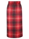 N°21 PLAID PENCIL SKIRT,10671911