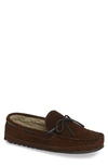 Minnetonka 'casey' Slipper In Chocolate