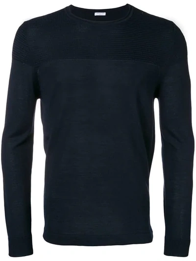 Cenere Gb Knitted Detail Jumper - Blue