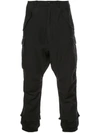 R13 R13 DISTRESSED CARGO TROUSERS - BLACK