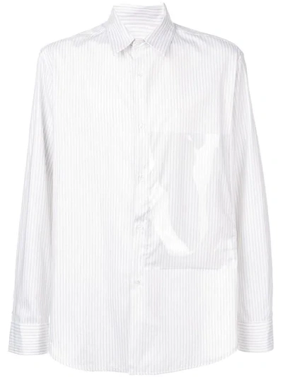 Raf Simons Oversized-pocket Shirt In White