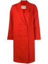 dressing gownRTO CAVALLI ROBERTO CAVALLI DOUBLE BREASTED COAT - RED
