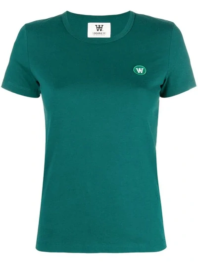 Wood Wood Short Sleeve Logo T-shirt In Green