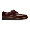 Common Projects Raised-sole Lace-up Leather Derby Shoes In Brown