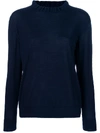APC A.P.C. FRILLED STYLE SWEATER - BLUE