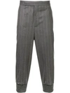 Neil Barrett Pinstriped Tailored Cropped Trousers In Unavailable