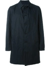 Lardini Classic Buttoned Coat In Blue