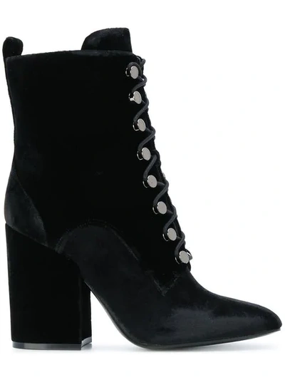 Kendall + Kylie Lace Up Boots In Black