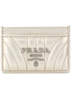 PRADA PRADA METALLIC LOGO CARDHOLDER