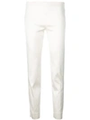 P.a.r.o.s.h Mid-rise Slim Fit Trousers In White