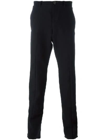 Individual Sentiments Straight Leg Trousers In Black