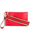Versace Palazzo Medusa Wristlet Clutch Bag In Red