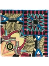 Givenchy Abstract Print Scarf In Multicolour