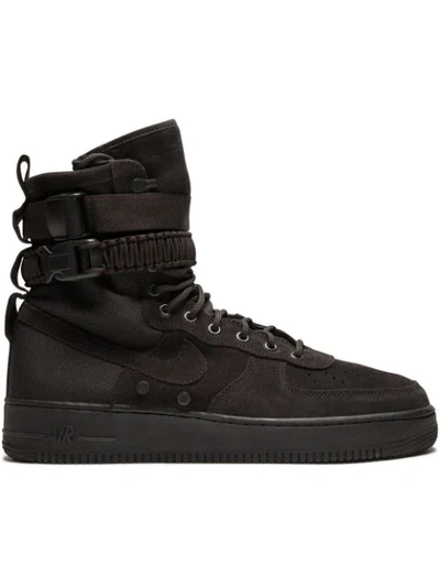 Nike Sf Air Force 1 Trainers In Brown