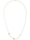 ADEESSE CIRCLE CHAIN BOW CHARM NECKLACE