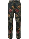 ROSETTA GETTY FLORAL PRINT TROUSERS