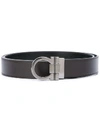 FERRAGAMO SALVATORE FERRAGAMO GANCIO BUCKLE BELT - BROWN