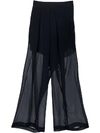 ISABEL BENENATO SHEER CROPPED TROUSERS