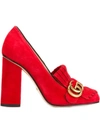 GUCCI GUCCI FRINGED PUMPS - RED