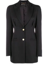 VERSACE VERSACE SHOULDER PAD BLAZER - BLACK