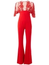 Zuhair Murad Exposed Back Jumpsuit In Red