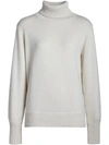 BURBERRY COLLECTION LOGO INTARSIA HIGH LAPEL CASHMERE SWEATER