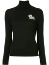 BOUTIQUE MOSCHINO BOUTIQUE MOSCHINO ROLL NECK SWEATER - 黑色