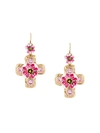 DOLCE & GABBANA embellished cross earrings