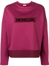 MONCLER LOGO PATCH SWEATSHIRT