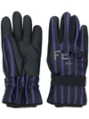 FENDI striped gloves