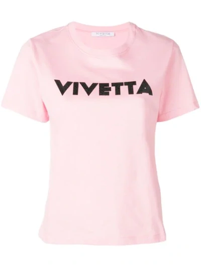 Vivetta Branded T In Pink