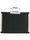 ALEXANDER MCQUEEN ALEXANDER MCQUEEN KNUCKLE DUSTER POUCH BAG - BLACK