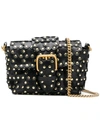 RED VALENTINO RED VALENTINO RED(V) STUDDED PUZZLE BAG - BLACK