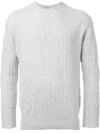 N•PEAL 'THE THAMES' CABLE KNIT JUMPER
