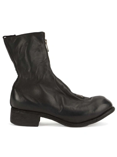 Guidi 40mm Pl2 Zip-up Leather Ankle Boots In Black
