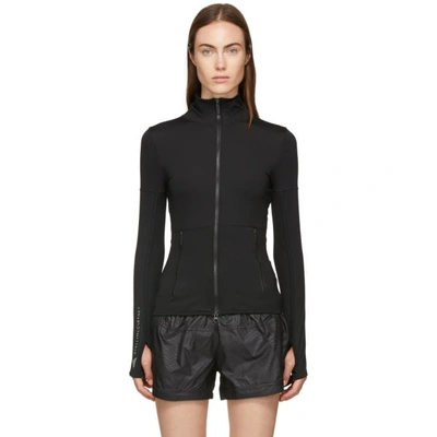 Adidas By Stella Mccartney Essentials Mesh-paneled Climalite Jacket In Black