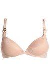 STELLA MCCARTNEY STELLA MCCARTNEY WOMAN LACE UNDERWIRED BRA PEACH,3074457345619289241