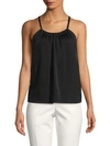 VINCE Gathered Scoopneck Cami Top,0400099251221