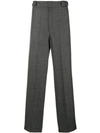 Prada Tailored Fitted Trousers In Grey