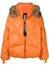 AS65 AS65 HOODED PADDED COAT - YELLOW
