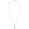 LUKA SABBAT X MONINI LUKA SABBAT X MONINI SILVER SINGLE LINE WHITE DIAMOND SCYTHE NECKLACE